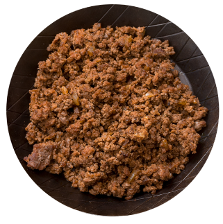 Cooked seasoned taco meat